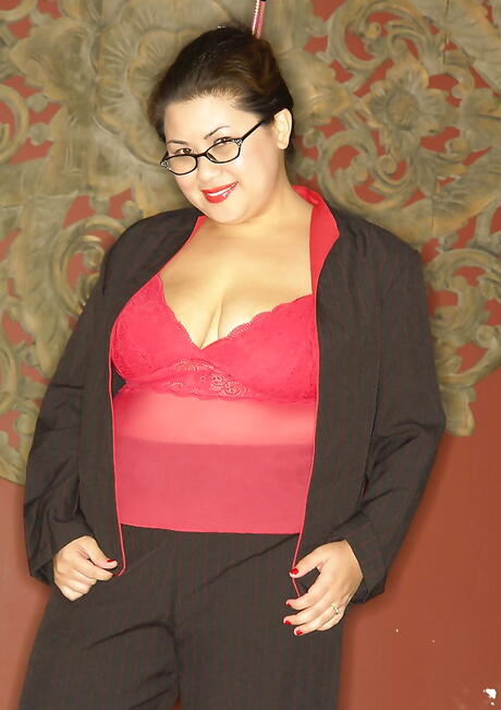 Delightful oriental mature Angel in hot erotic scene 